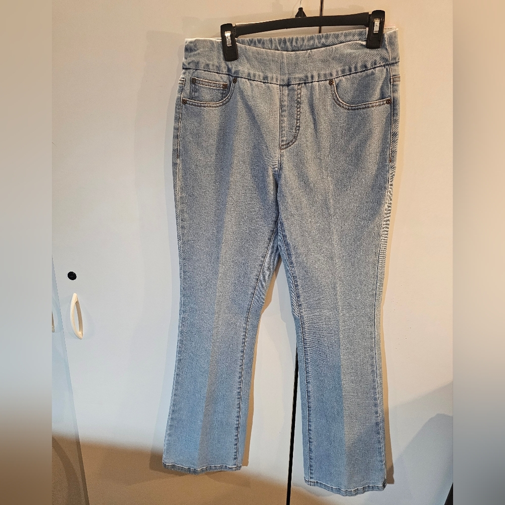 Multiples Blue Flare Wide Leg Jeans